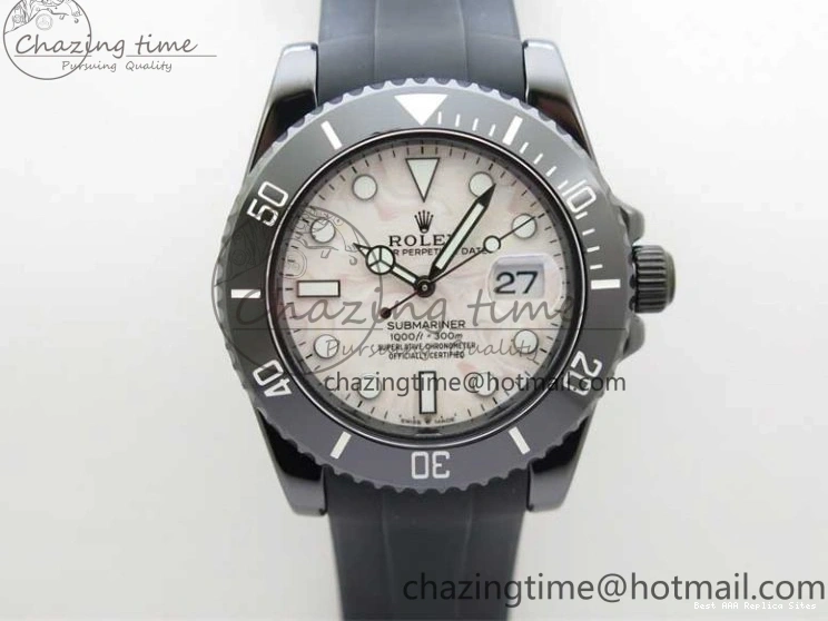 Best AAA Replica Sites Dial SA Strap Edition 2470 Cream Black 40mm 5GF Neat Rubber on Submariner Black Best Ceramic 1221